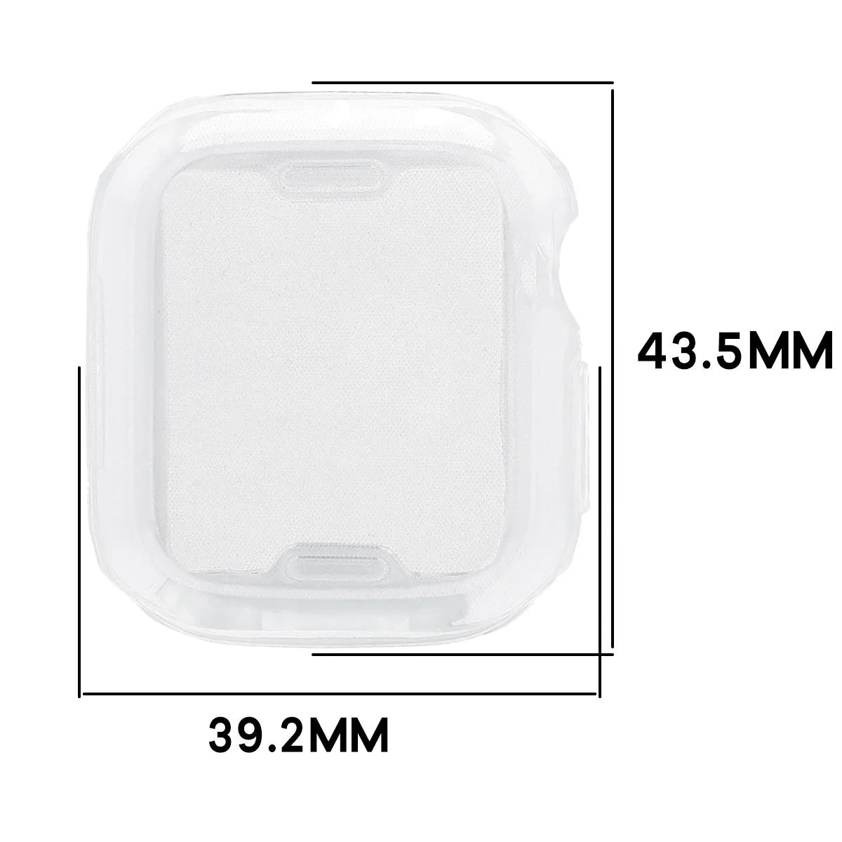 Schutzhülle für Apple Watch Series 12 42mm, Bizon Case Watch Felipe, Transparent (2/8)
