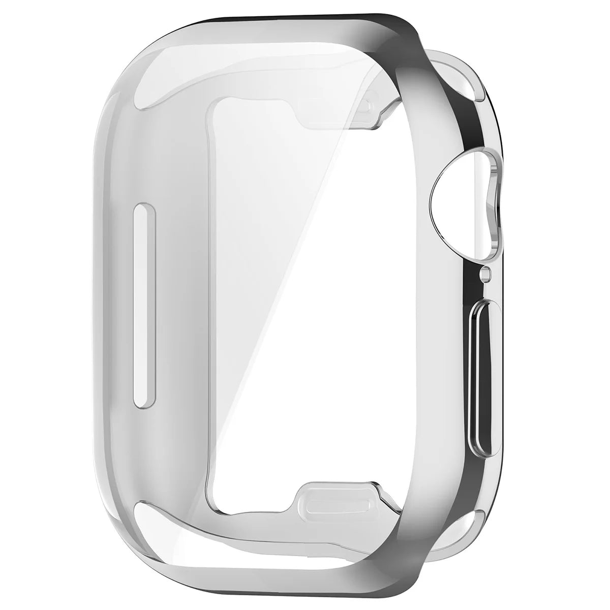 Schutzhülle für Apple Watch Series 12 46mm, Bizon Case Watch Felipe, Silbern (3/8)