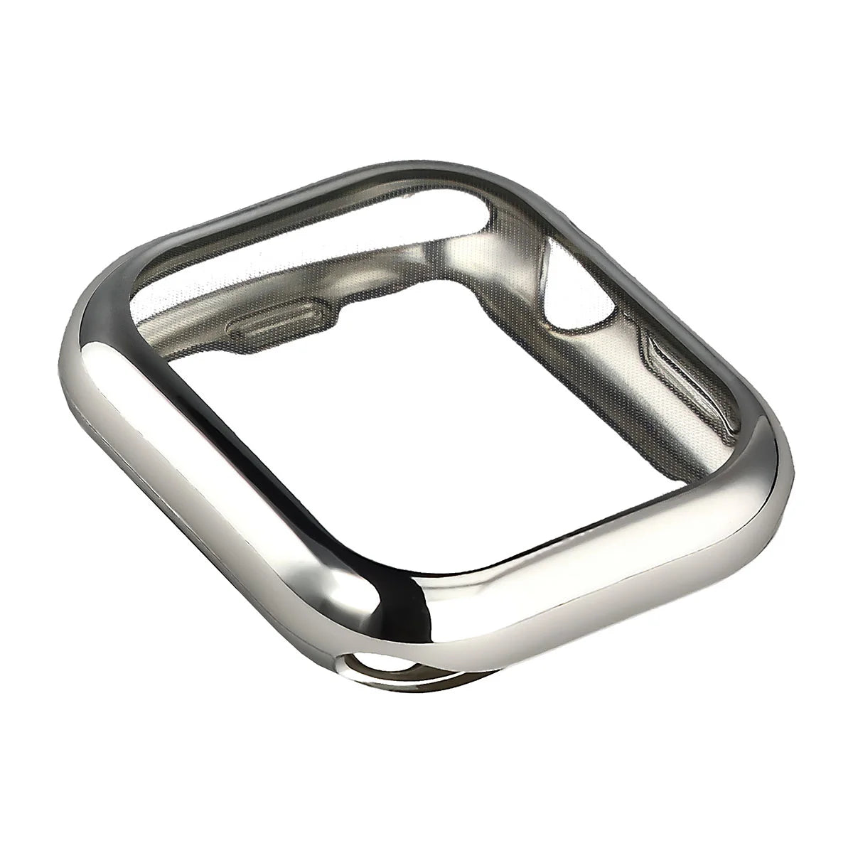 Schutzhülle für Apple Watch Series 12 46mm, Bizon Case Watch Felipe, Silbern (5/8)