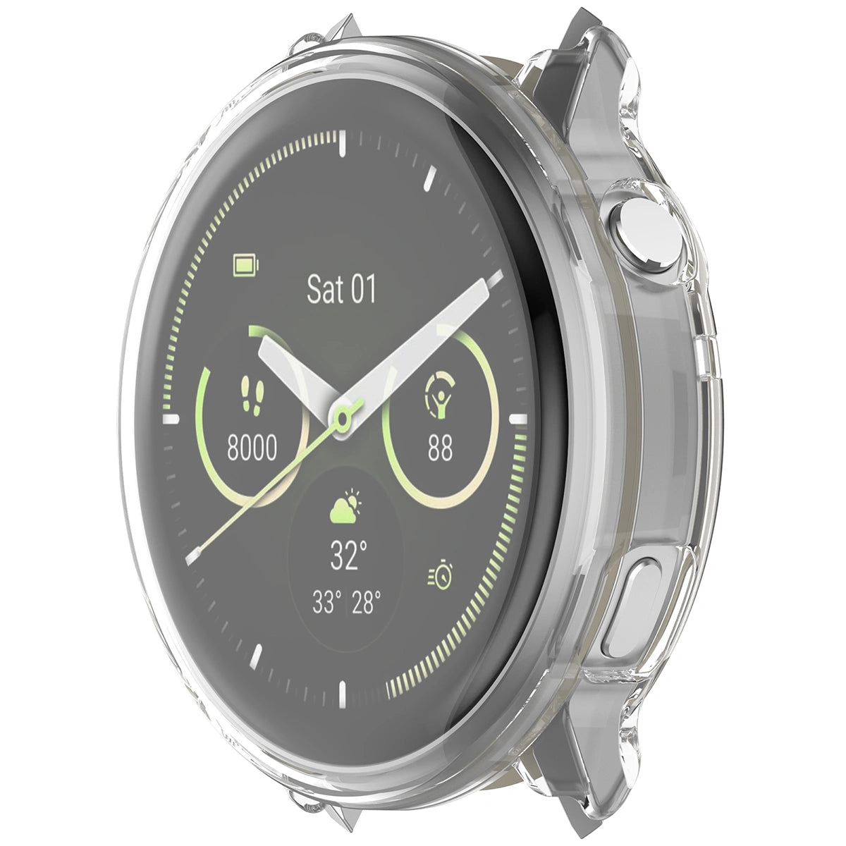 Schutzhülle für Garmin Venu 4 45 mm, Bizon Case Watch Felipe, Transparent