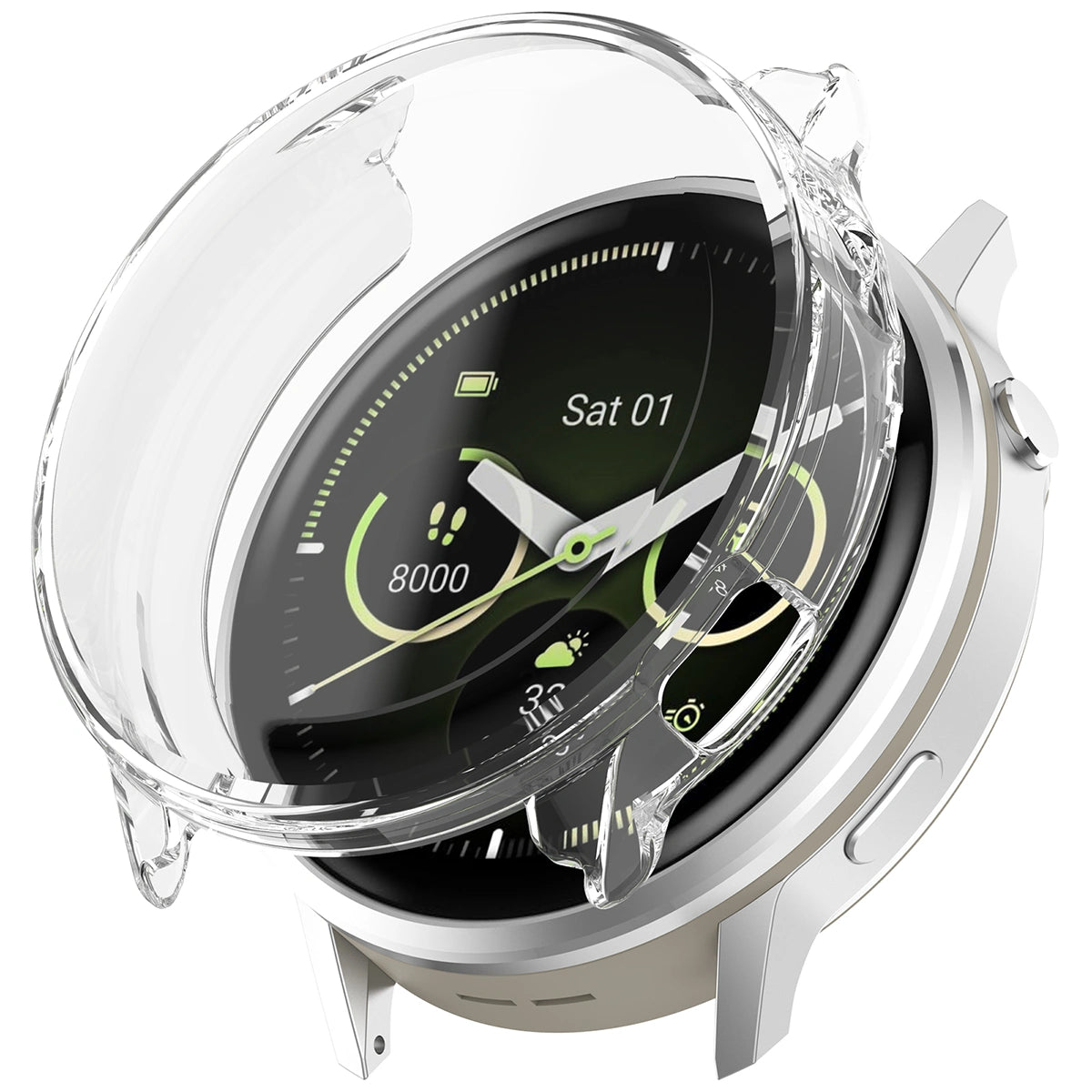Schutzhülle für Garmin Venu 4 45 mm, Bizon Case Watch Felipe, Transparent