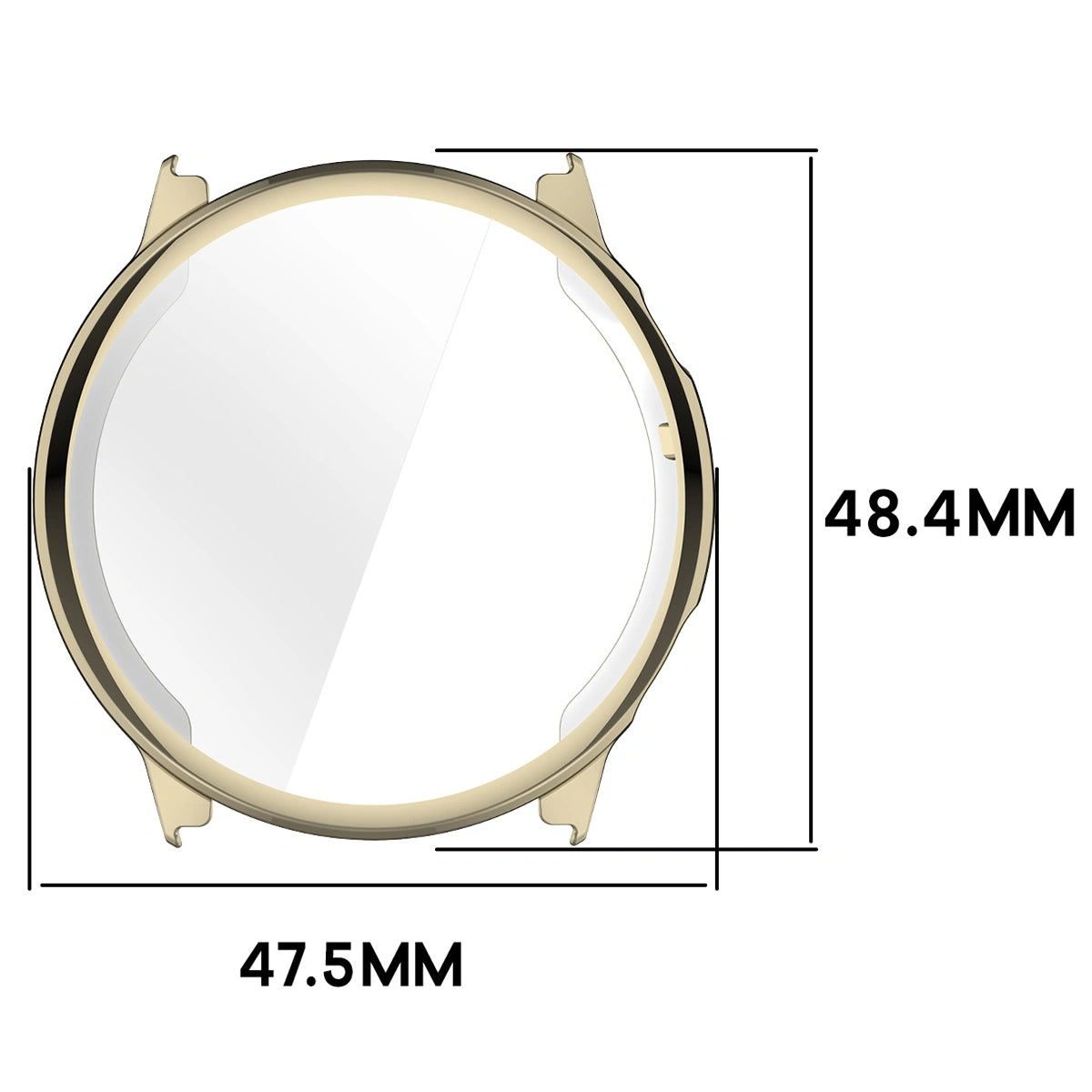 Schutzhülle für Garmin Venu 4 45 mm, Bizon Case Watch Felipe, Golden
