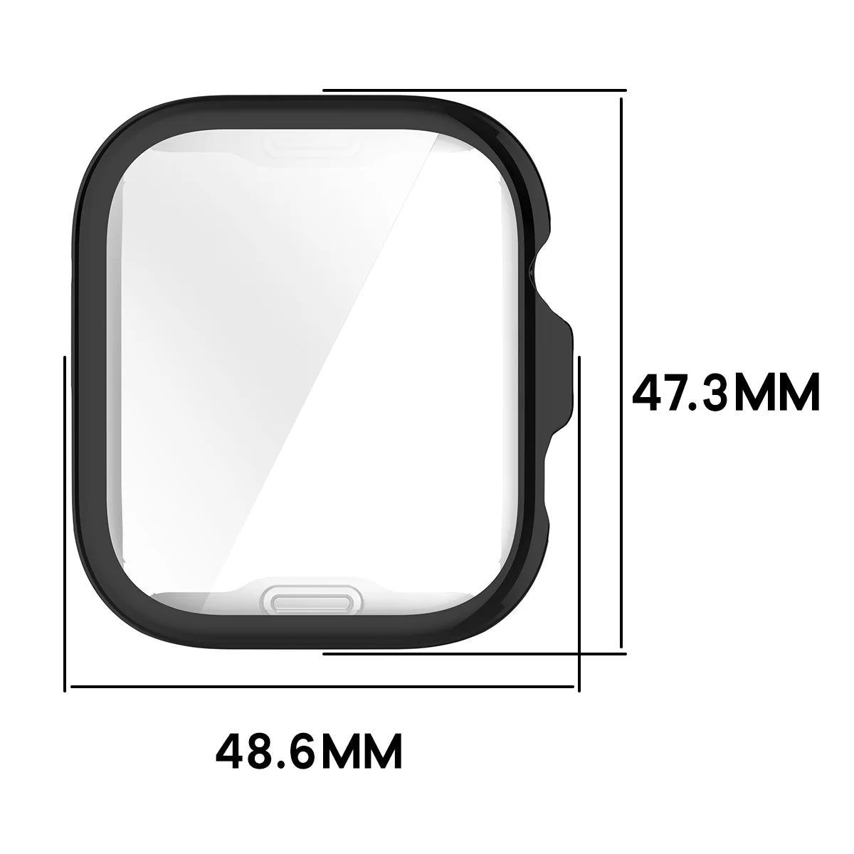 Schutzhülle für Huawei Watch Fit 5 Pro, Bizon Case Watch Felipe, Schwarz