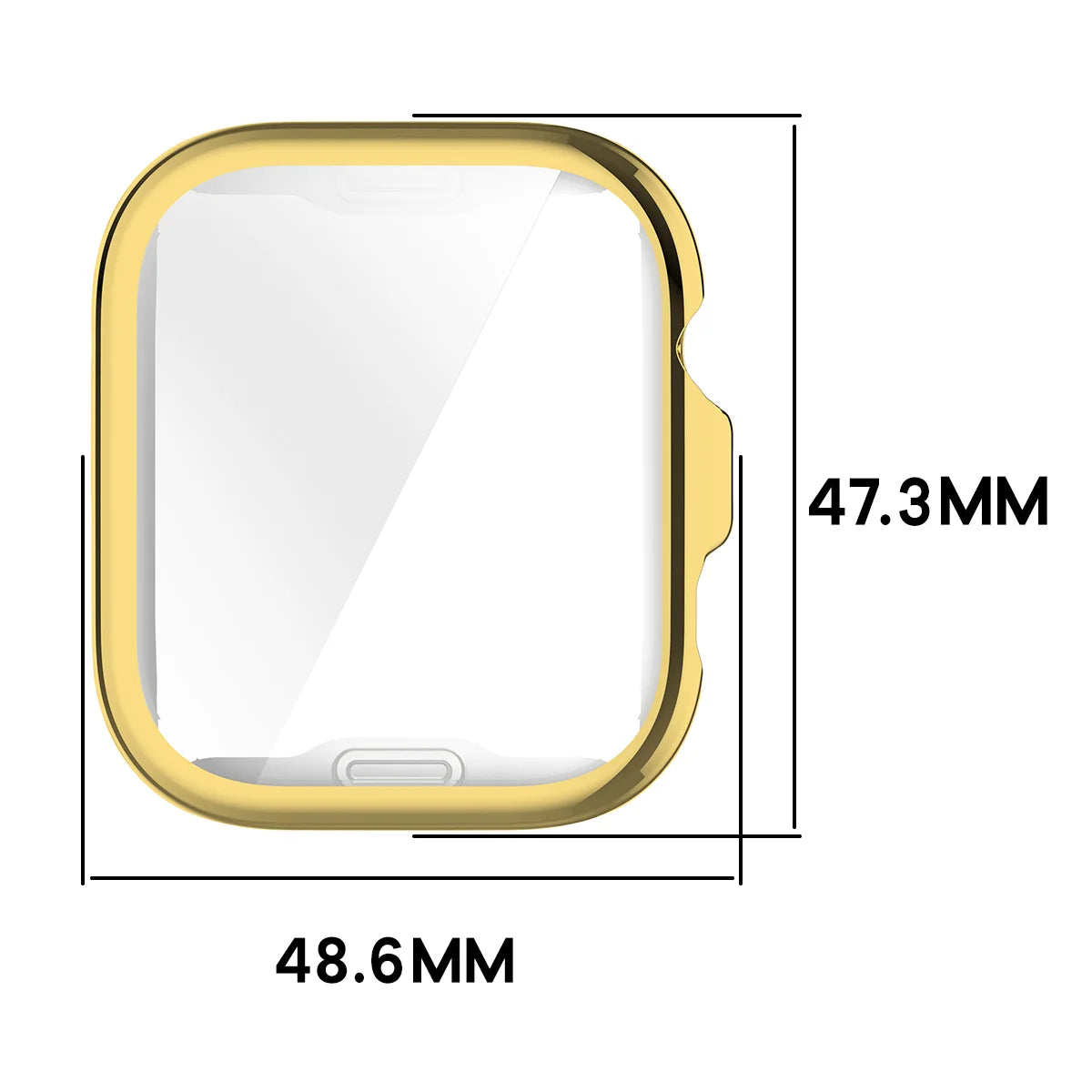 Schutzhülle für Huawei Watch Fit 5 Pro, Bizon Case Watch Felipe, Golden