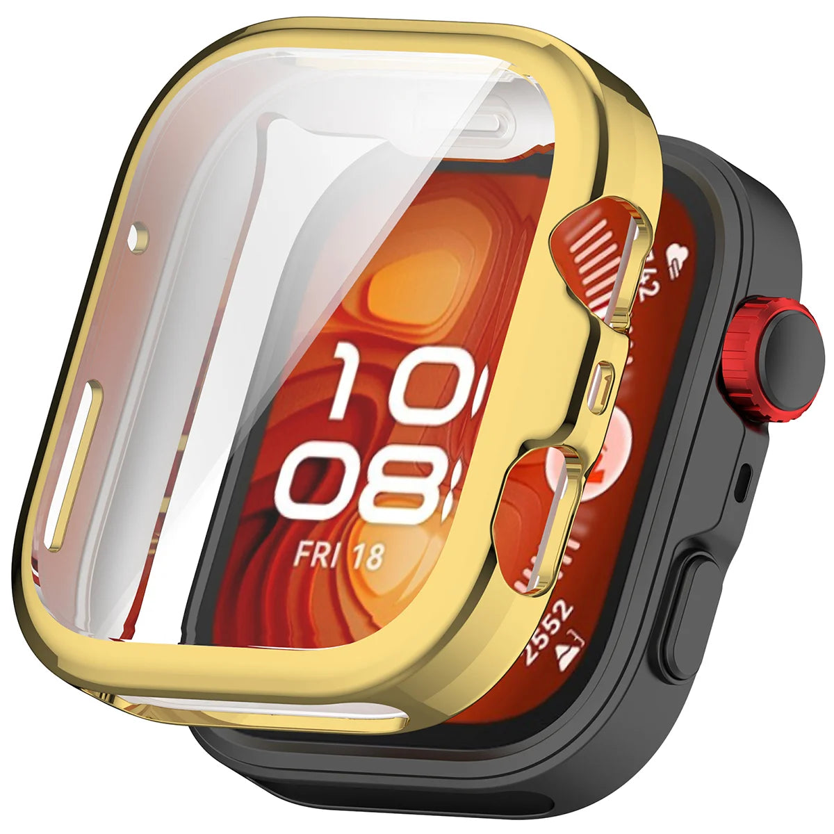 Schutzhülle für Huawei Watch Fit 5 Pro, Bizon Case Watch Felipe, Golden