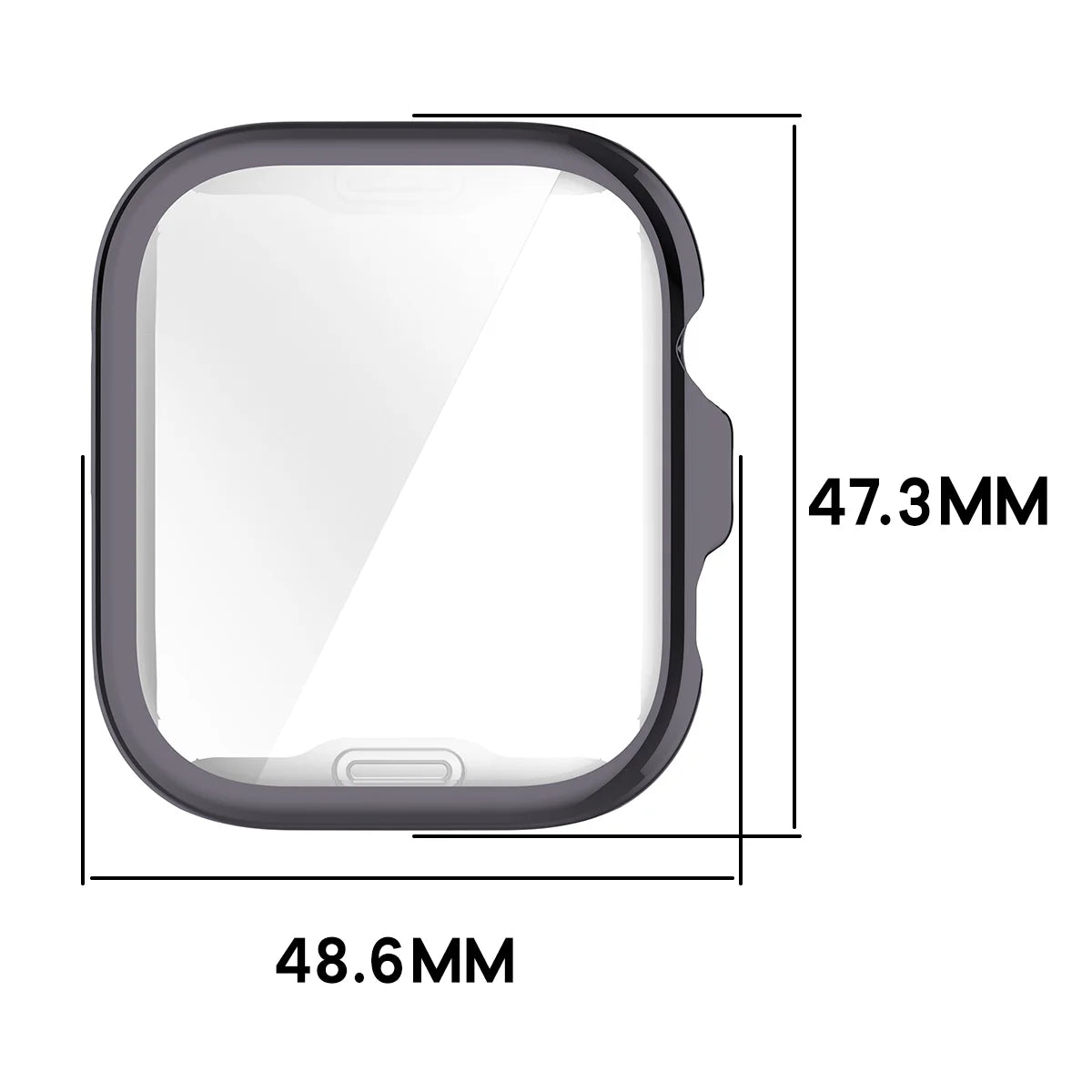 Schutzhülle für Huawei Watch Fit 5 Pro, Bizon Case Watch Felipe, Grau