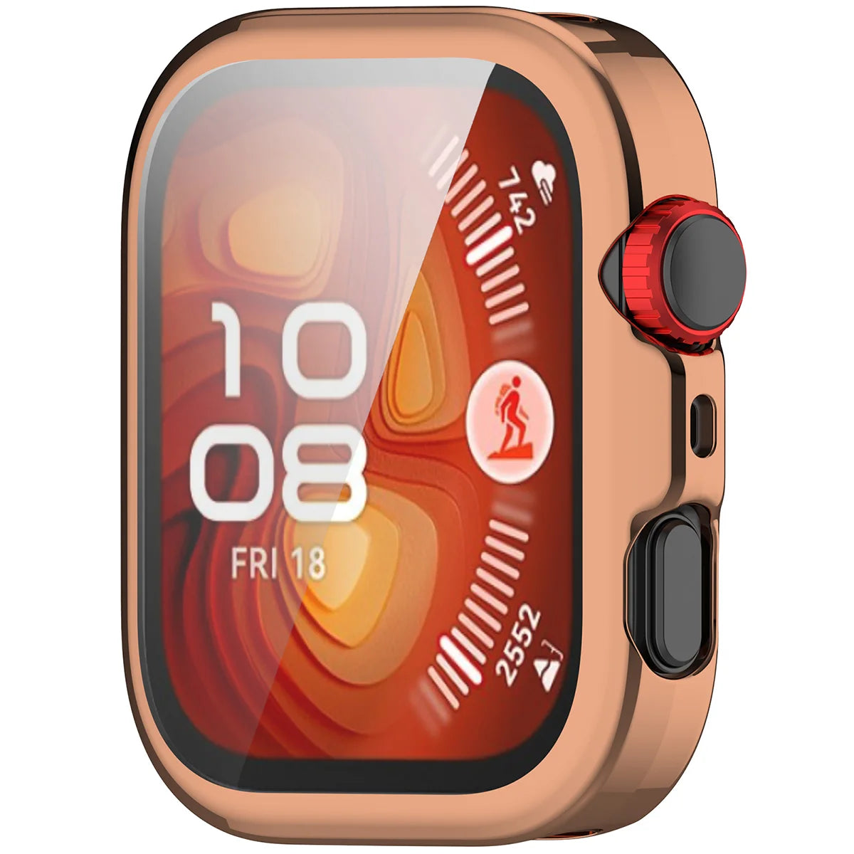 Schutzhülle für Huawei Watch Fit 5 Pro, Bizon Case Watch Felipe, Rosegold