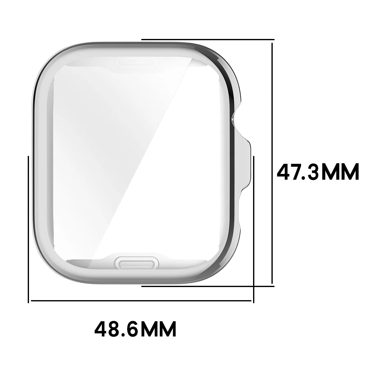 Schutzhülle für Huawei Watch Fit 5 Pro, Bizon Case Watch Felipe, Silbern