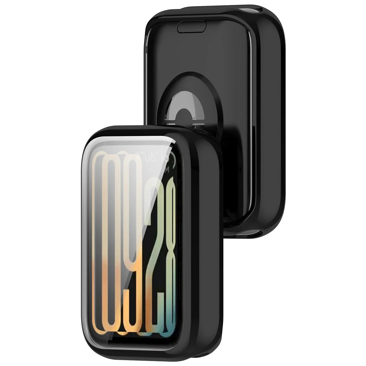 Schutzhülle für Xiaomi Smart Band 10 Pro, Bizon Case Watch Felipe, Schwarz
