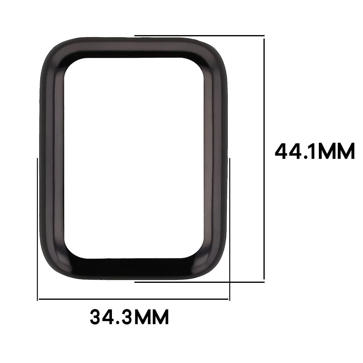 Schutzhülle für Xiaomi Smart Band 10 Pro, Bizon Case Watch Felipe, Schwarz