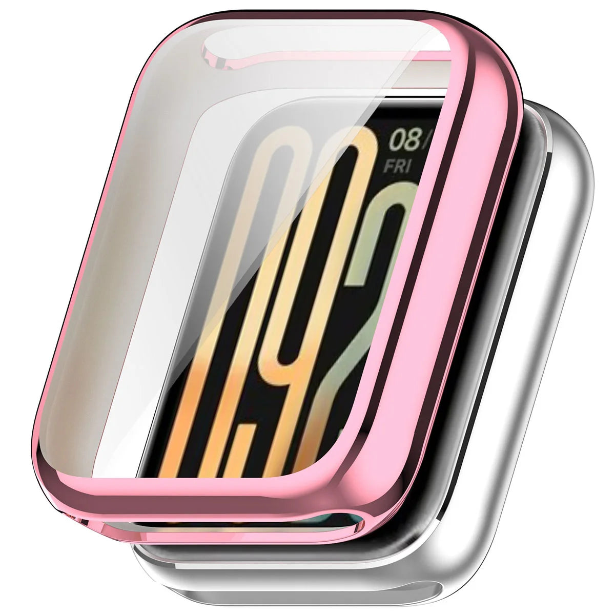 Schutzhülle für Xiaomi Smart Band 10 Pro, Bizon Case Watch Felipe, Rosa