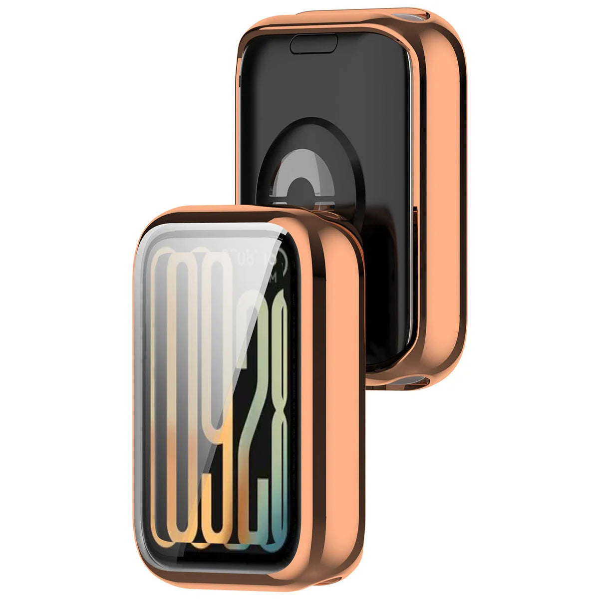 Schutzhülle für Xiaomi Smart Band 10 Pro, Bizon Case Watch Felipe, Rosegold