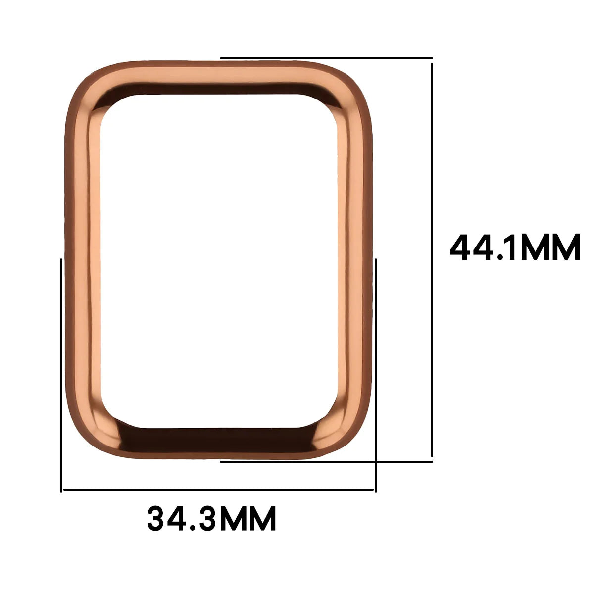 Schutzhülle für Xiaomi Smart Band 10 Pro, Bizon Case Watch Felipe, Rosegold