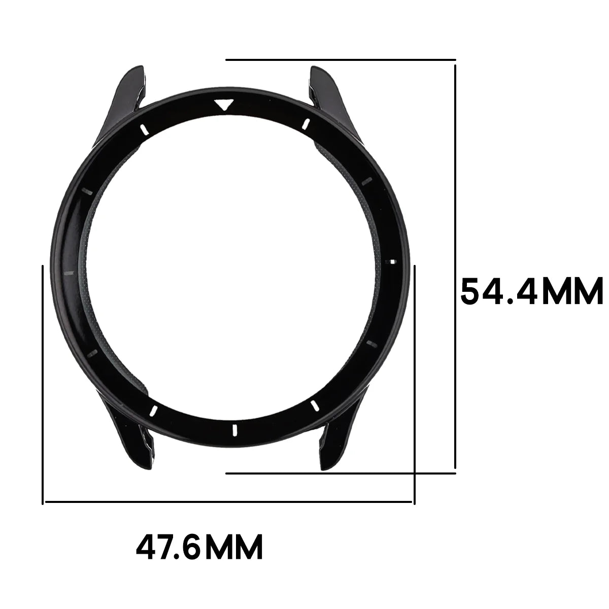Schutzhülle für Xiaomi Watch S5, Bizon Case Watch Felipe, Schwarz
