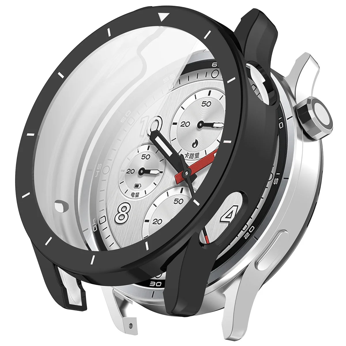 Schutzhülle für Xiaomi Watch S5, Bizon Case Watch Felipe, Schwarz