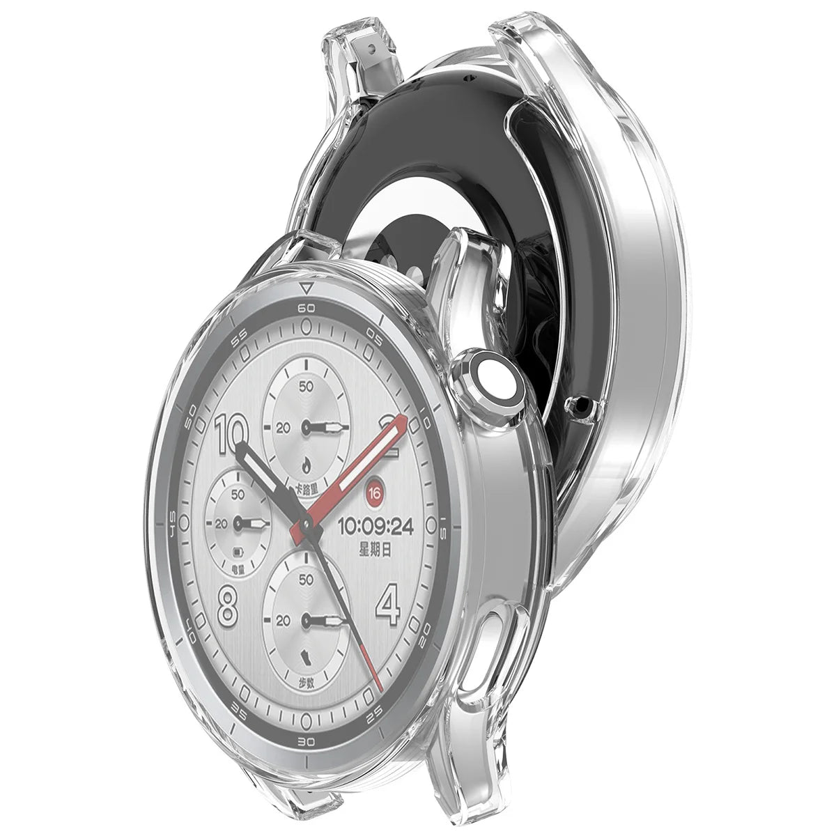 Schutzhülle für Xiaomi Watch S5, Bizon Case Watch Felipe, Transparent