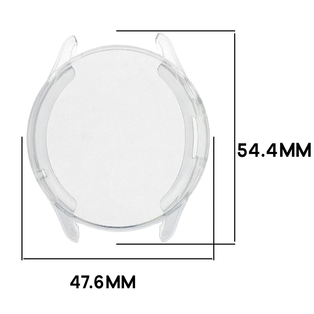 Schutzhülle für Xiaomi Watch S5, Bizon Case Watch Felipe, Transparent