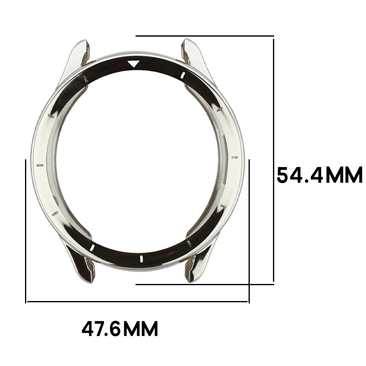Schutzhülle für Xiaomi Watch S5, Bizon Case Watch Felipe, Silbern