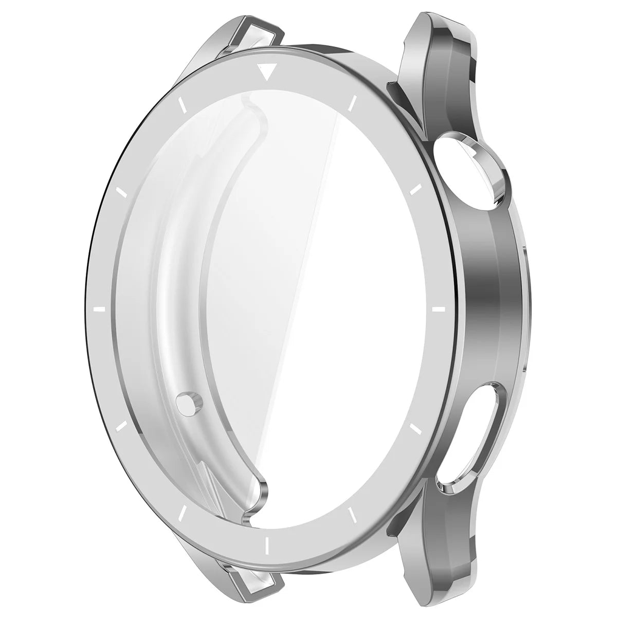 Schutzhülle für Xiaomi Watch S5, Bizon Case Watch Felipe, Silbern