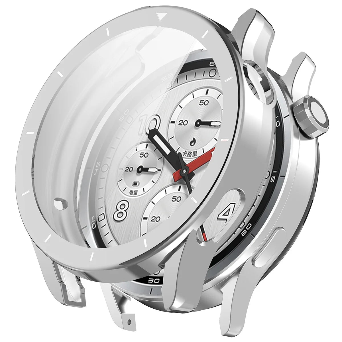 Schutzhülle für Xiaomi Watch S5, Bizon Case Watch Felipe, Silbern