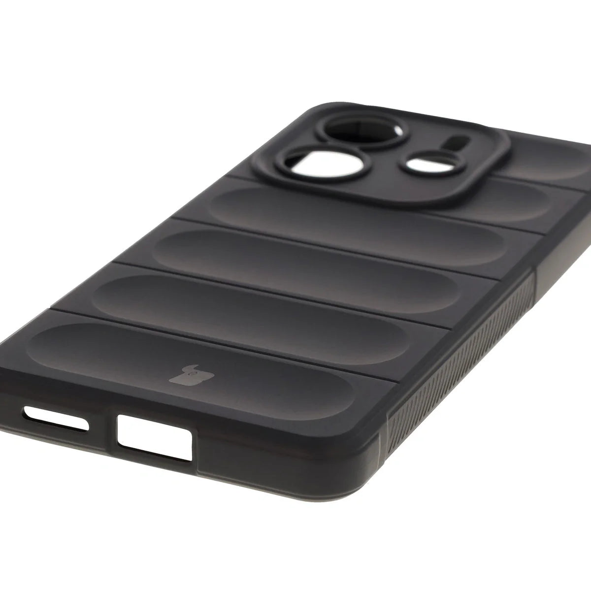 Robuste Handyhülle für Xiaomi Redmi Note 14 4G, Bizon Case Tur, Schwarz