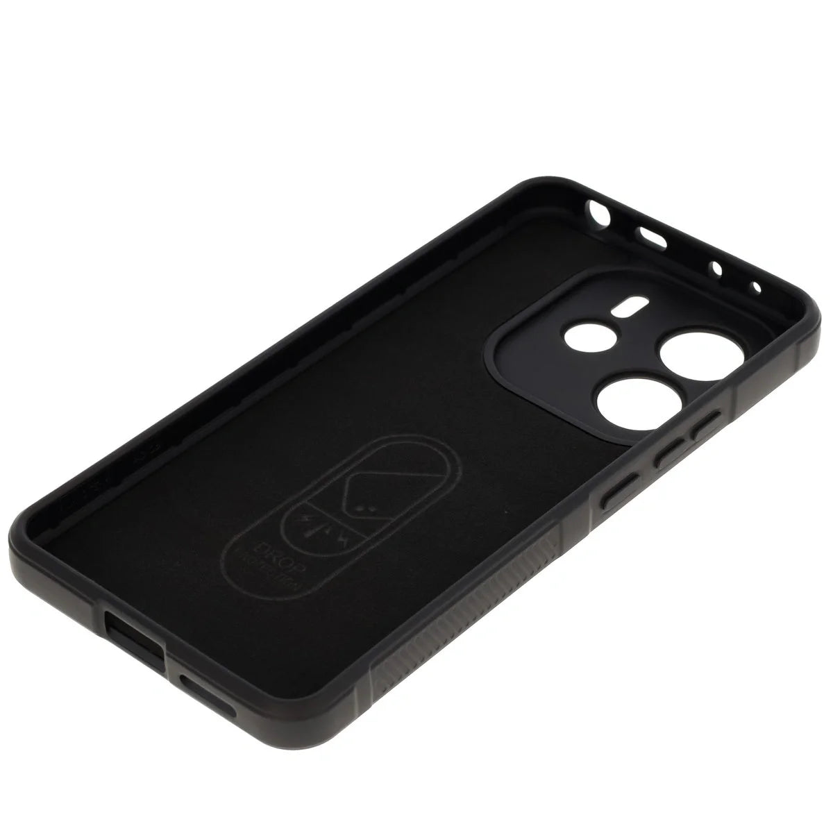 Robuste Handyhülle für Xiaomi Redmi Note 14 4G, Bizon Case Tur, Schwarz