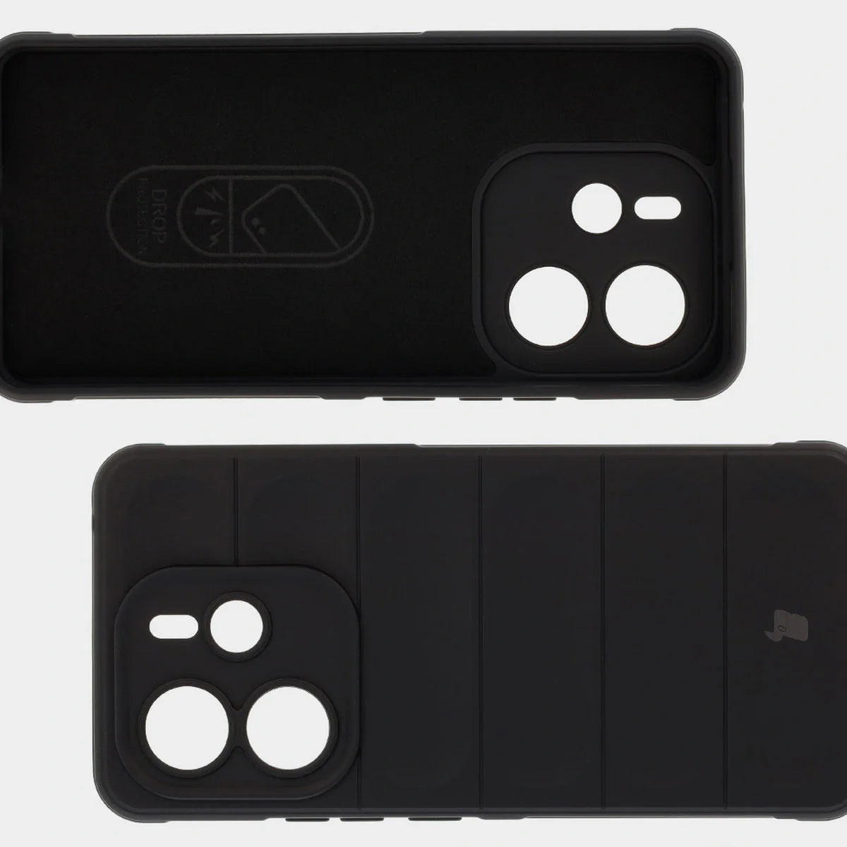Robuste Handyhülle für Xiaomi Redmi Note 14 4G, Bizon Case Tur, Schwarz