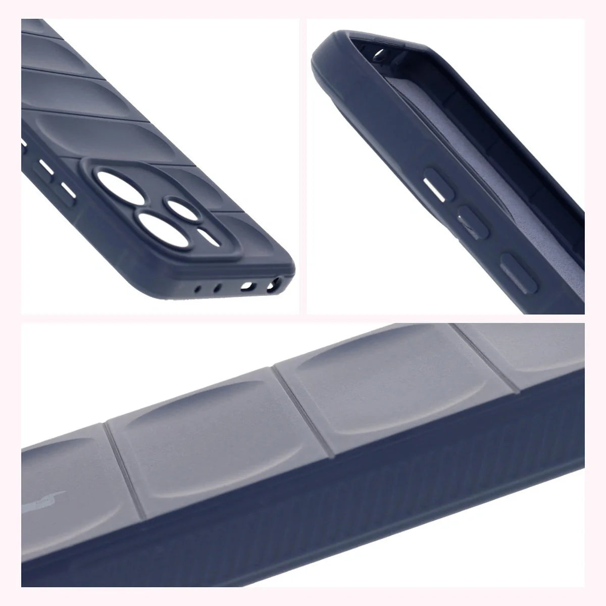 Robuste Handyhülle für Xiaomi Redmi Note 14 4G, Bizon Case Tur, Dunkelblau