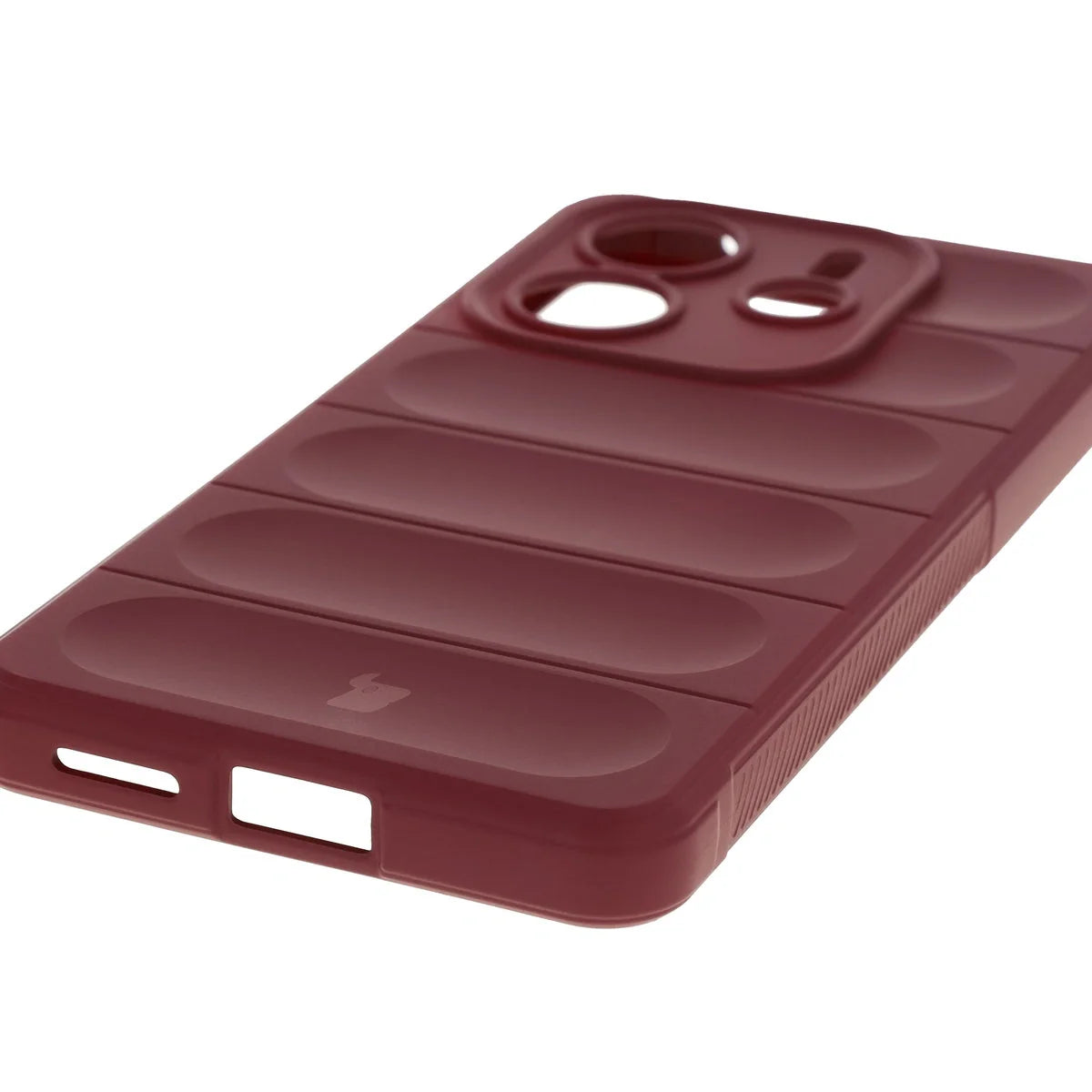 Robuste Handyhülle für Xiaomi Redmi Note 14 4G, Bizon Case Tur, Burgunderrot