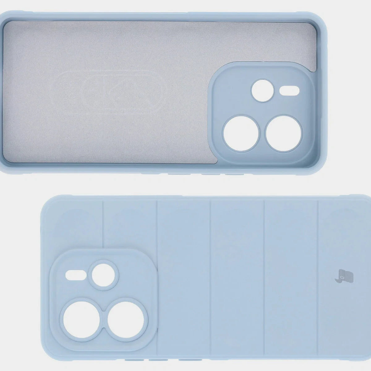 Robuste Handyhülle für Xiaomi Redmi Note 14 4G, Bizon Case Tur, Hellblau