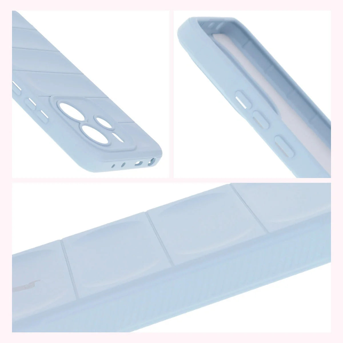 Robuste Handyhülle für Xiaomi Redmi Note 14 4G, Bizon Case Tur, Hellblau