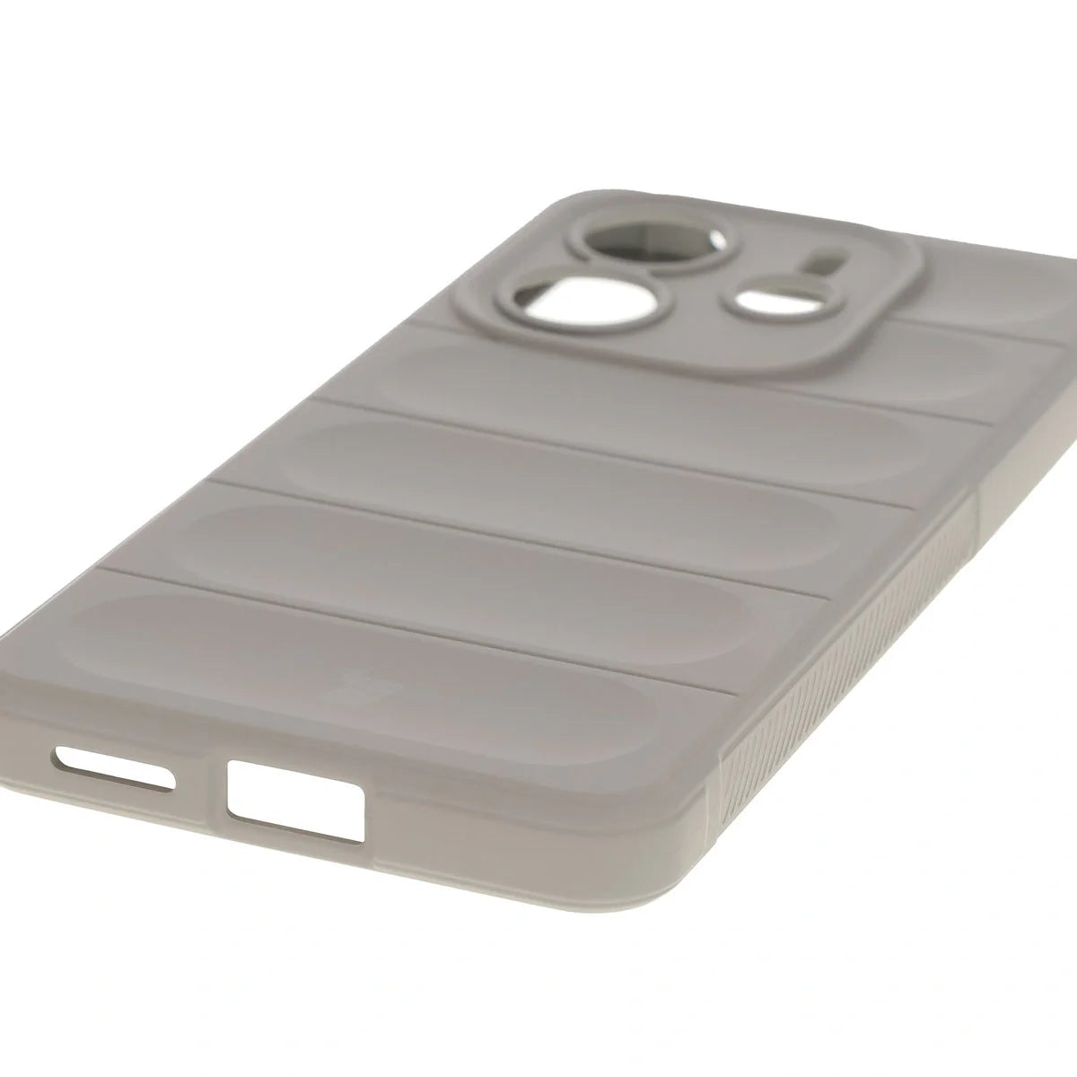 Robuste Handyhülle für Xiaomi Redmi Note 14 4G, Bizon Case Tur, Hellgrau