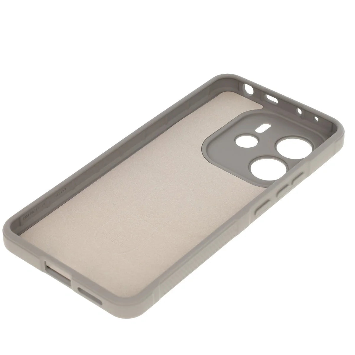 Robuste Handyhülle für Xiaomi Redmi Note 14 4G, Bizon Case Tur, Hellgrau