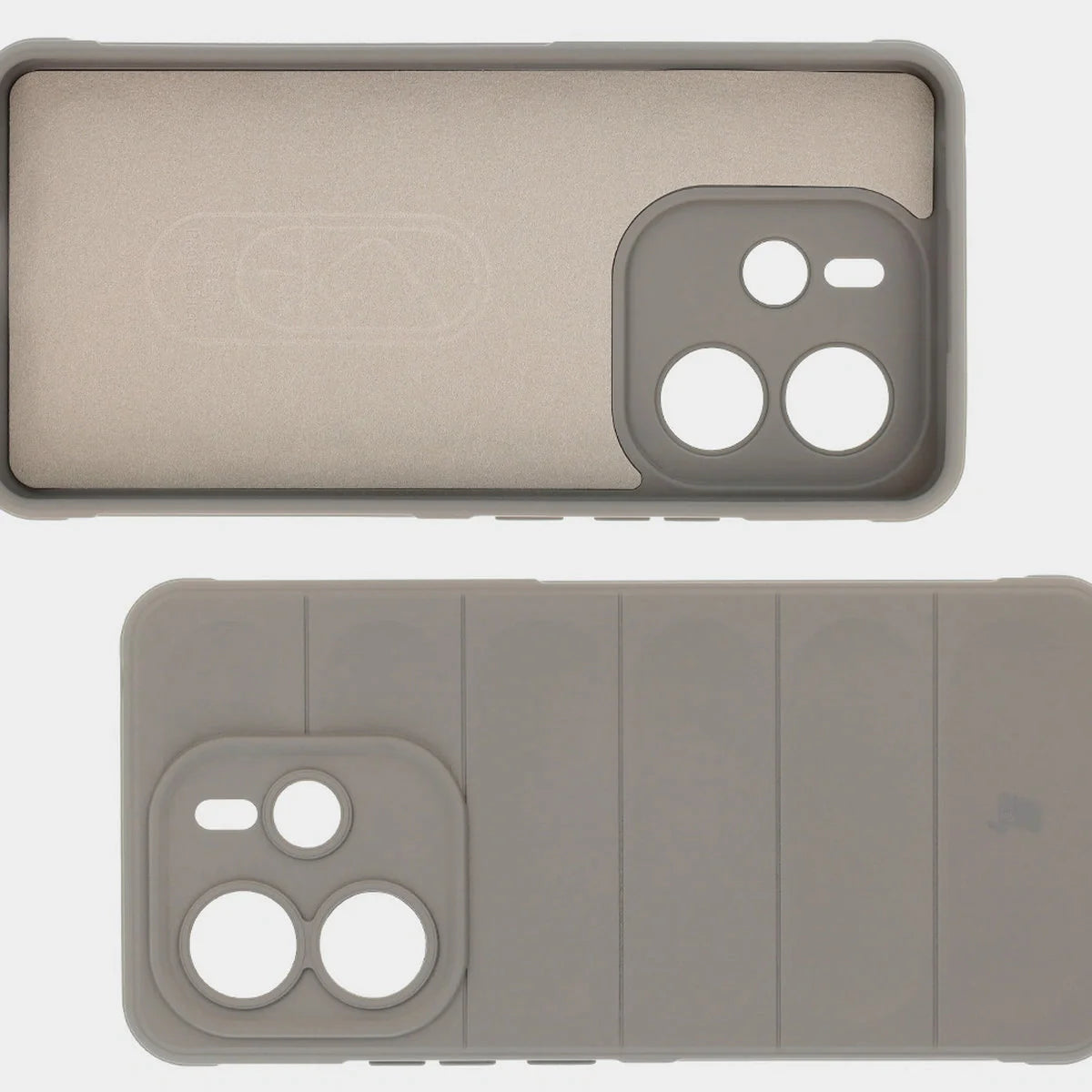 Robuste Handyhülle für Xiaomi Redmi Note 14 4G, Bizon Case Tur, Hellgrau