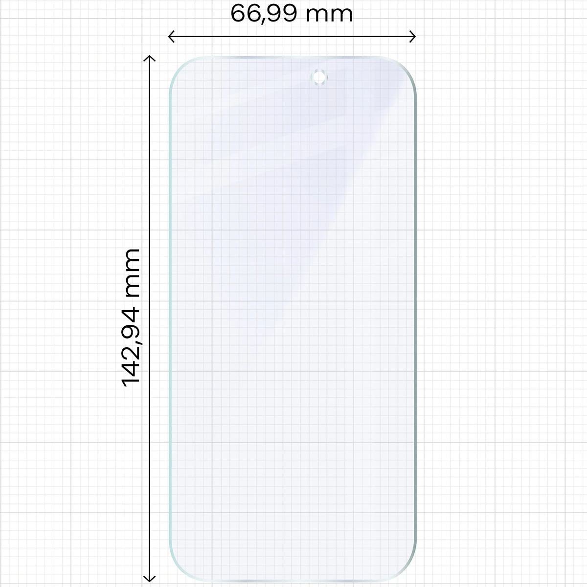 2x Hybridglas mit dem umweltfreundlichen Applikator für iPhone 16, Bizon Eplikator Hybrid Mule (2/5)