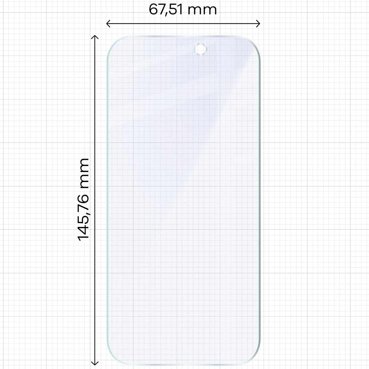 2x Hybridglas mit dem umweltfreundlichen Applikator für iPhone 17 Pro, Bizon Eplikator Hybrid Mule (2/5)