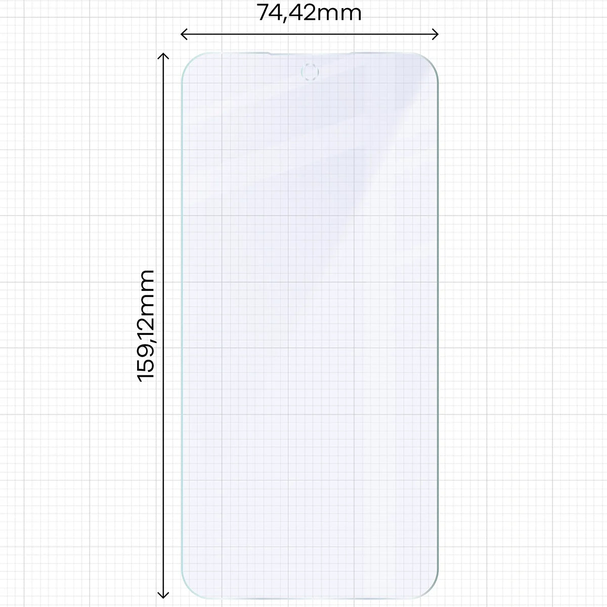 2x Hybridglas mit dem umweltfreundlichen Applikator für Galaxy A37 5G, Bizon Eplikator Hybrid Mule (2/5)
