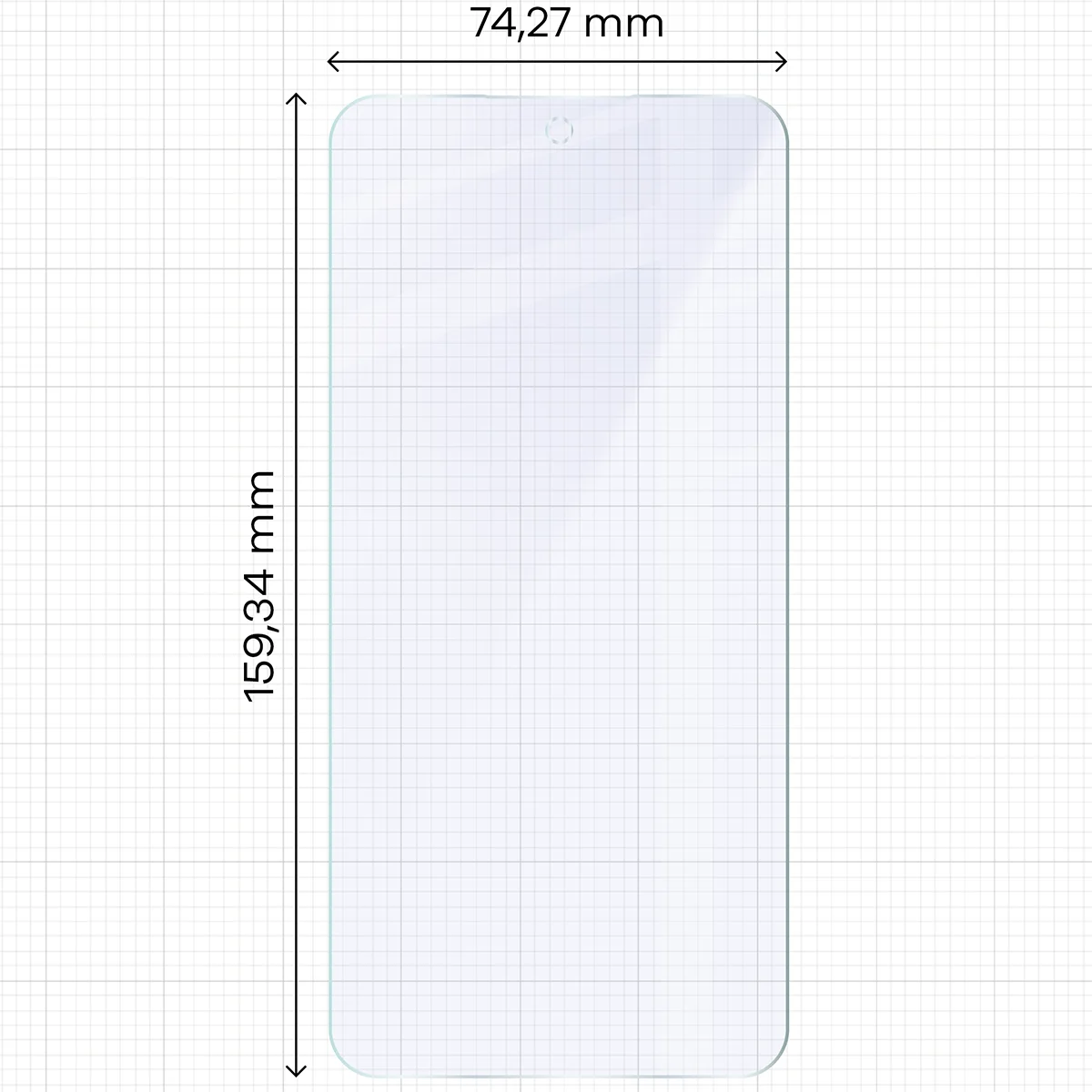 2x Hybridglas mit dem umweltfreundlichen Applikator für Galaxy A56 5G, Bizon Eplikator Hybrid Mule (2/5)