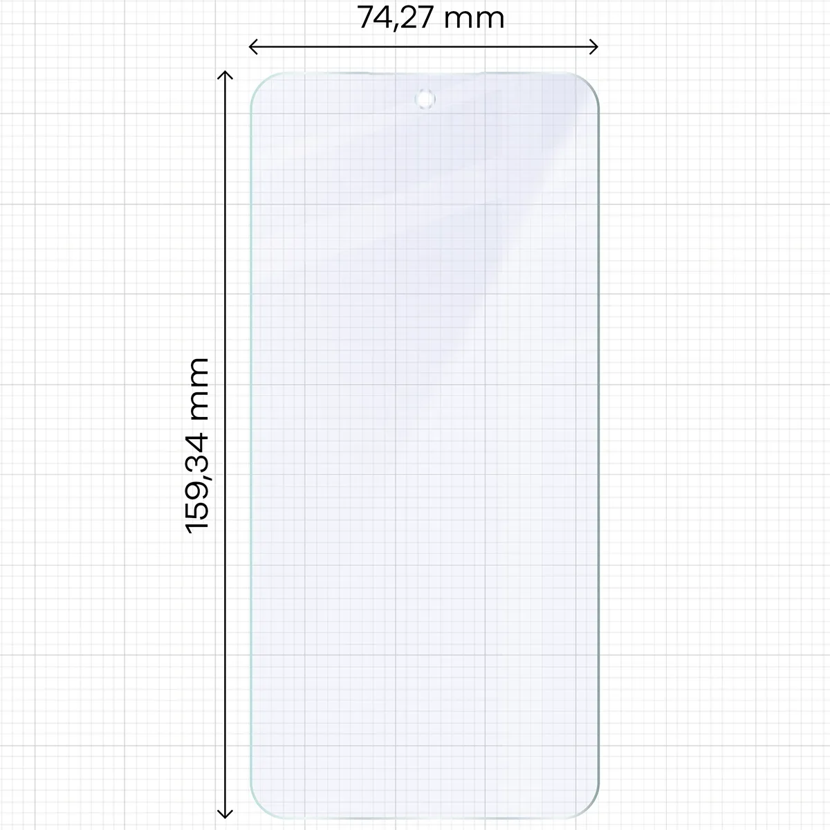 2x Hybridglas mit dem umweltfreundlichen Applikator für Galaxy A56 5G, Bizon Eplikator Hybrid Mule (2/5)