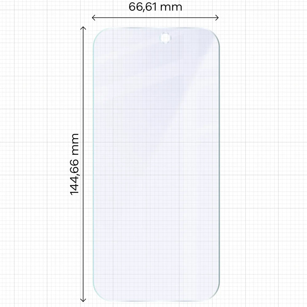 2x Hybridglas mit dem umweltfreundlichen Applikator für iPhone 18 Pro, Bizon Eplikator Hybrid Mule (2/5)