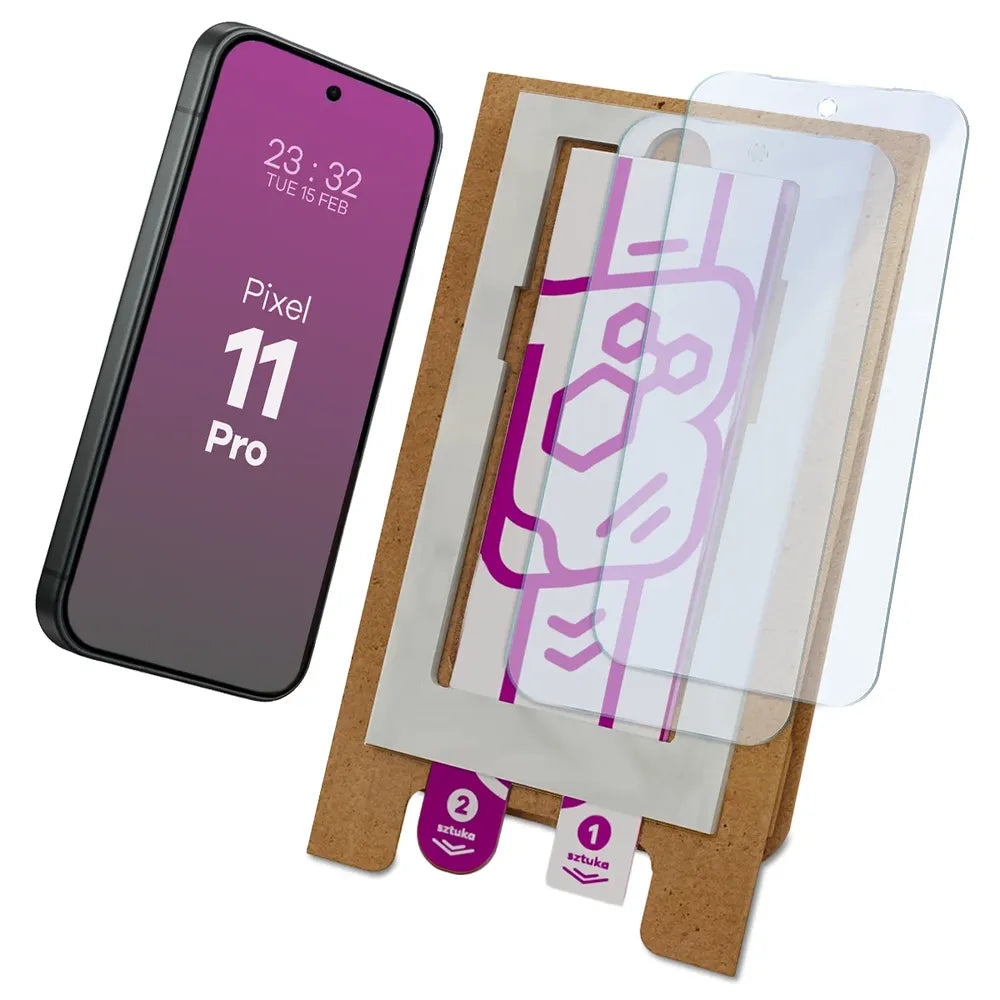 2x Hybridglas mit dem umweltfreundlichen Applikator für Google Pixel 11 Pro, Bizon Eplikator Hybrid Mule (1/5)