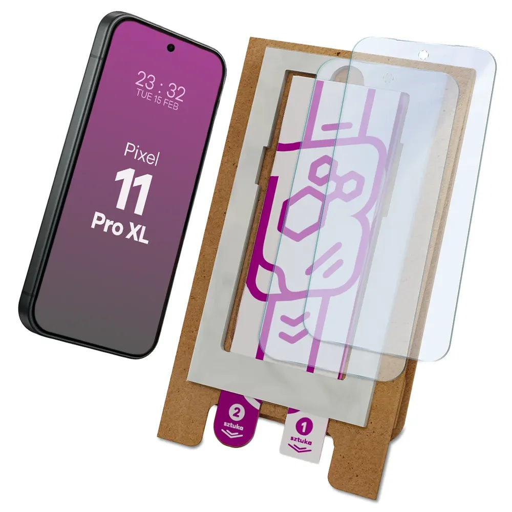 2x Hybridglas mit dem umweltfreundlichen Applikator für Google Pixel 11 Pro XL, Bizon Eplikator Hybrid Mule (1/5)