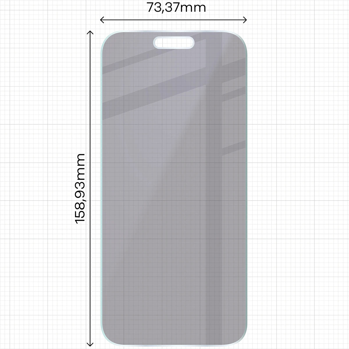 2x Hybridglas mit Sichtschutz mit dem umweltfreundlichen Applikator für iPhone 17 Pro Max, Bizon Eplikator Hybrid Shadow (2/5)