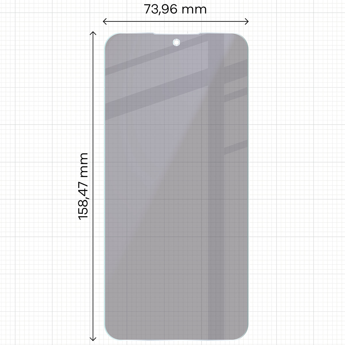 2x Hybridglas mit Sichtschutz mit dem umweltfreundlichen Applikator für Galaxy A57 5G, Bizon Eplikator Hybrid Shadow (2/5)