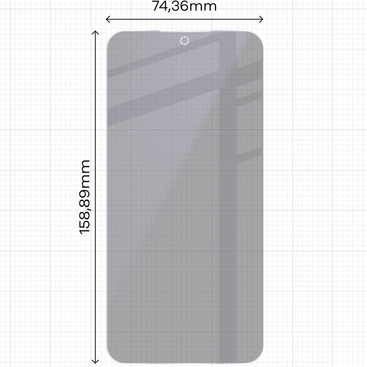2x Hybridglas mit Sichtschutz mit dem umweltfreundlichen Applikator für Galaxy S25 FE, Bizon Eplikator Hybrid Shadow (2/5)