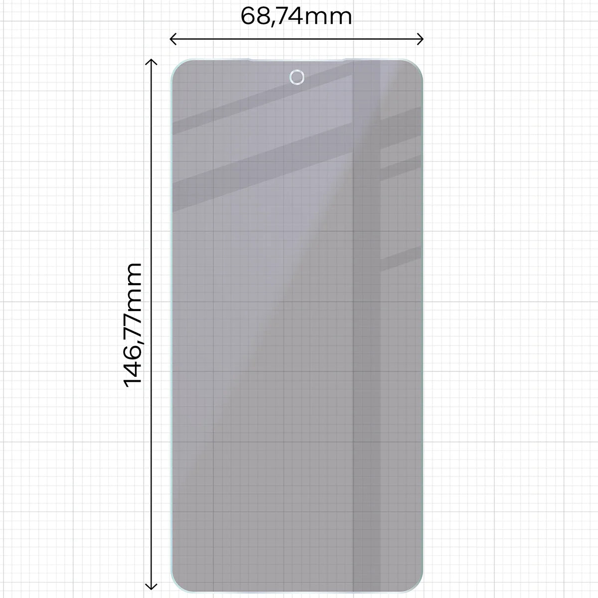 2x Hybridglas mit Sichtschutz mit dem umweltfreundlichen Applikator für Galaxy S26, Bizon Eplikator Hybrid Shadow (2/5)