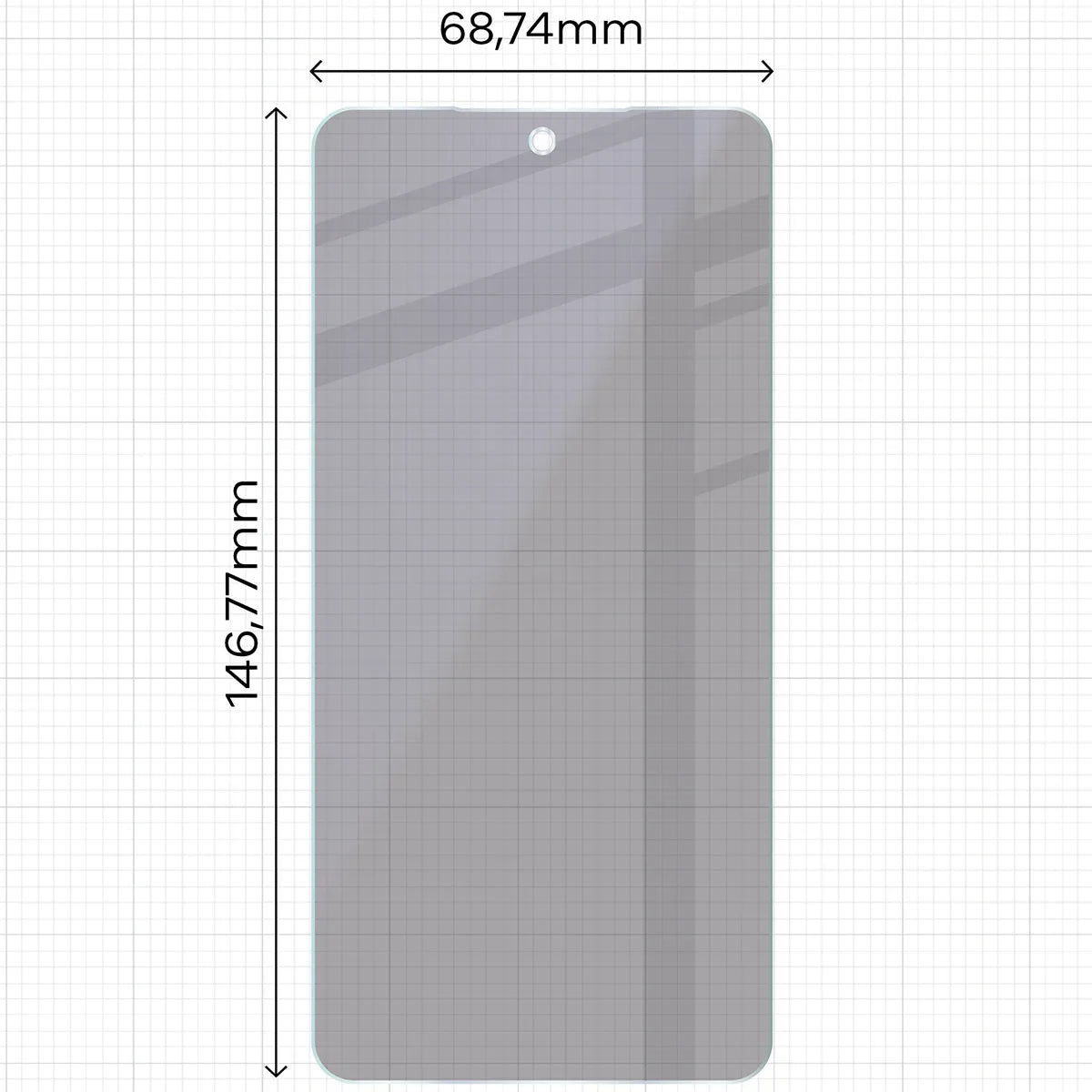 2x Hybridglas mit Sichtschutz mit dem umweltfreundlichen Applikator für Galaxy S26, Bizon Eplikator Hybrid Shadow (2/5)