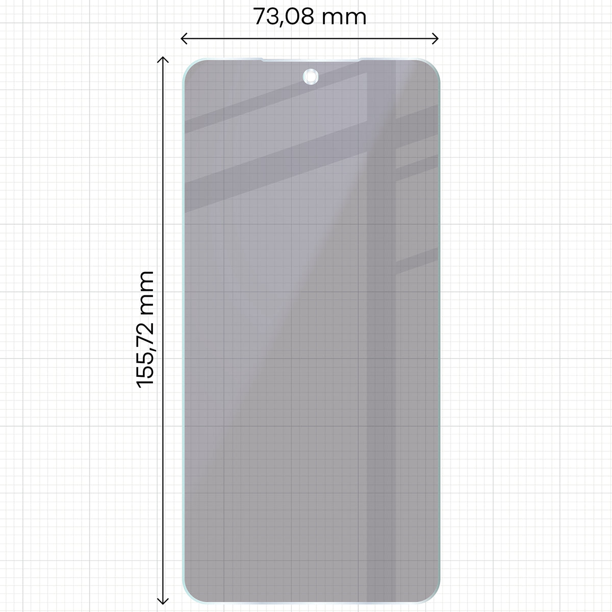 2x Hybridglas mit Sichtschutz mit dem umweltfreundlichen Applikator für Galaxy S26 Plus, Bizon Eplikator Hybrid Shadow (2/5)