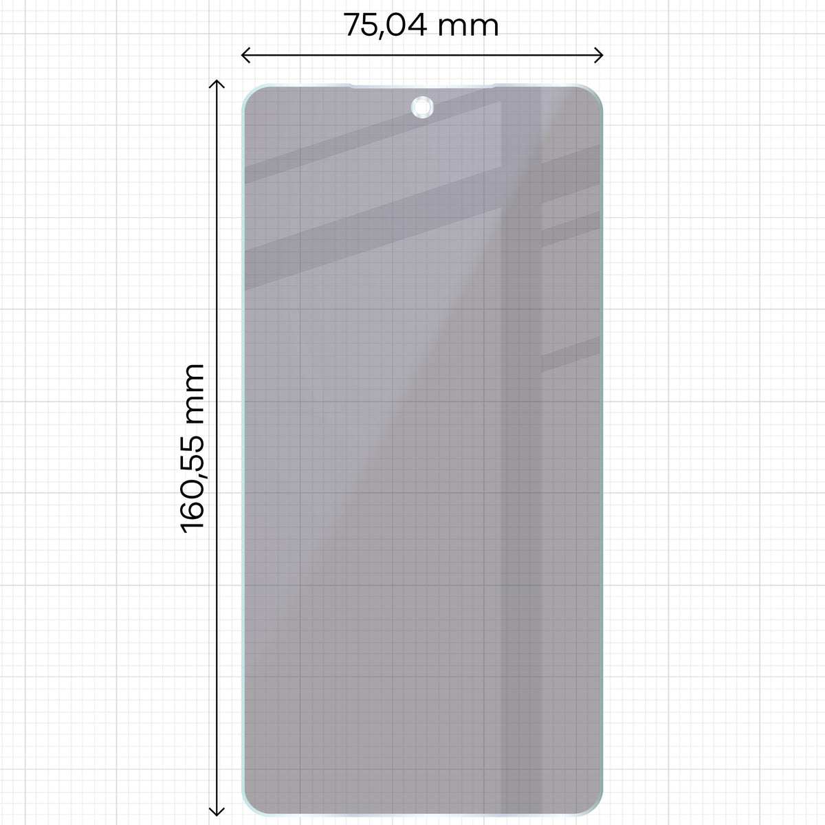 2x Hybridglas mit Sichtschutz mit dem umweltfreundlichen Applikator für Galaxy S26 Ultra, Bizon Eplikator Hybrid Shadow (2/5)