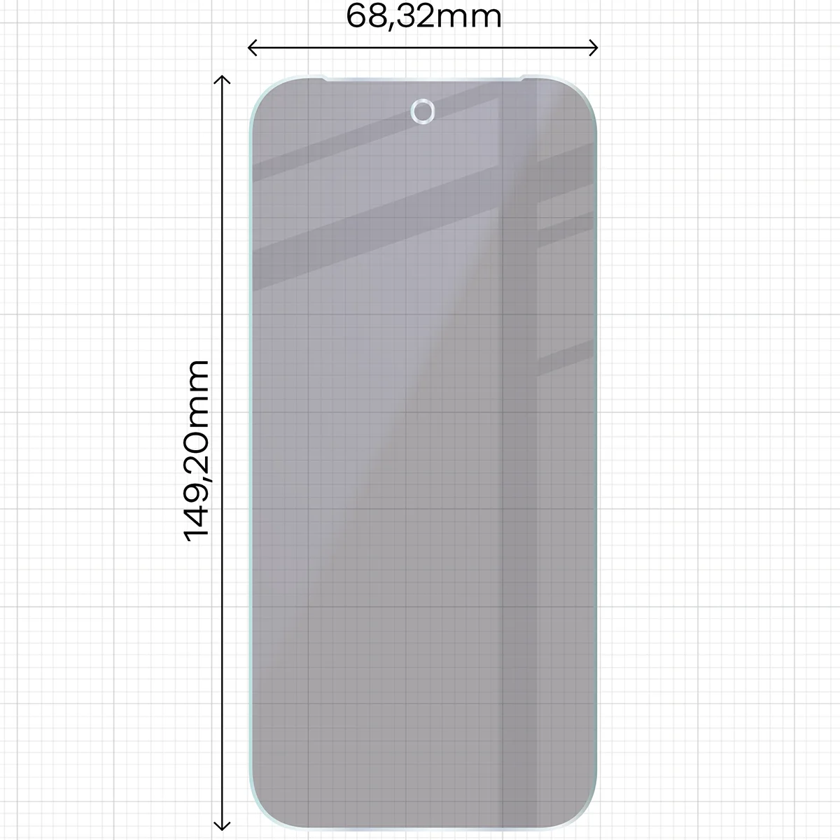 2x Hybridglas mit Sichtschutz mit dem umweltfreundlichen Applikator für Google Pixel 10, Bizon Eplikator Hybrid Shadow (2/5)